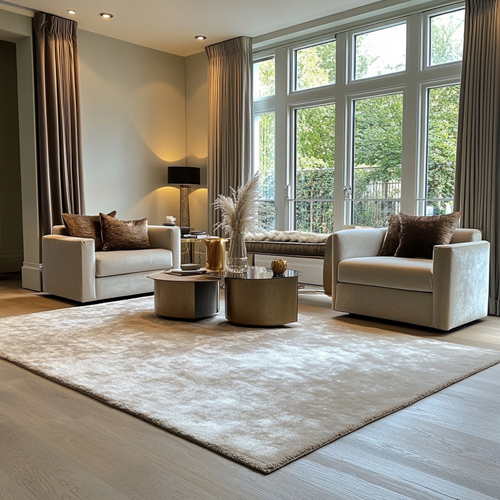 Plain Silk Rug
