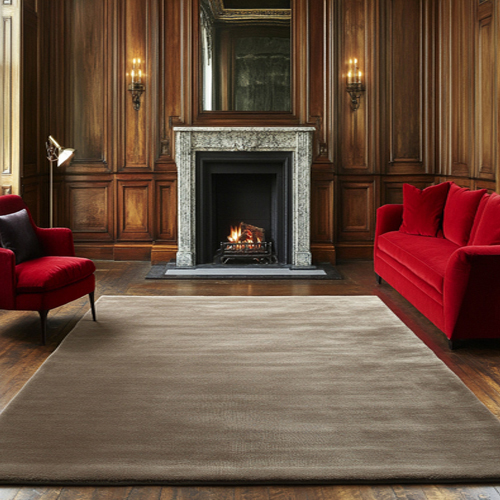 Plain Silk Rug