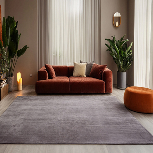 Plain Silk Rug