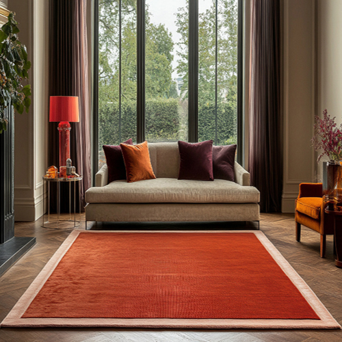 Wool Bordered Rug