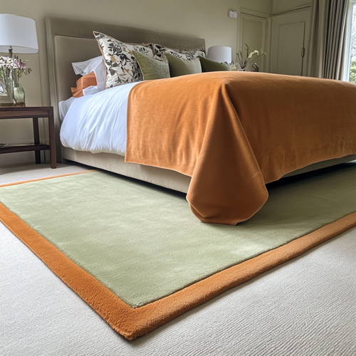 Bordered Wool Rug