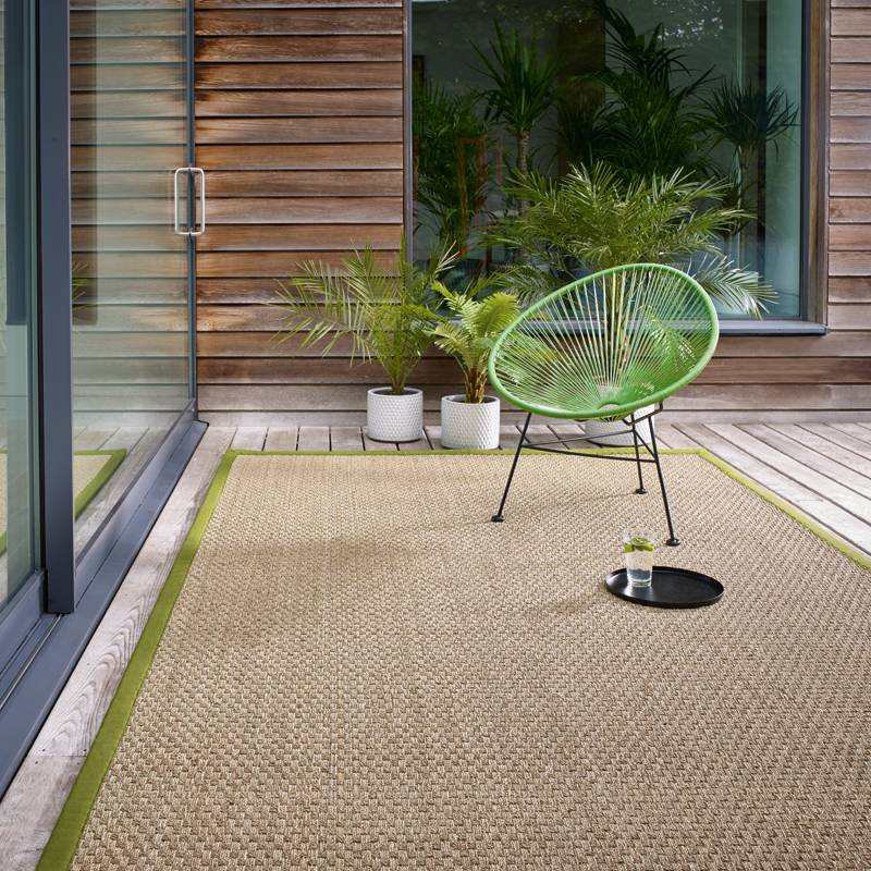 Custom made seagrass rug